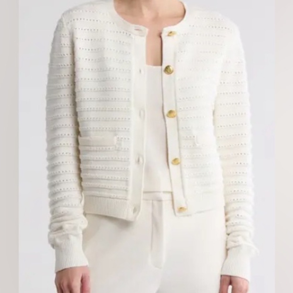 Rag & Bone Evelyn Cardigan Gold Buttons Size Medium